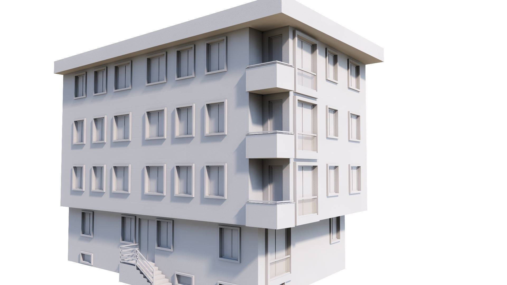 HOUSE 50 Low-poly 3D model_45