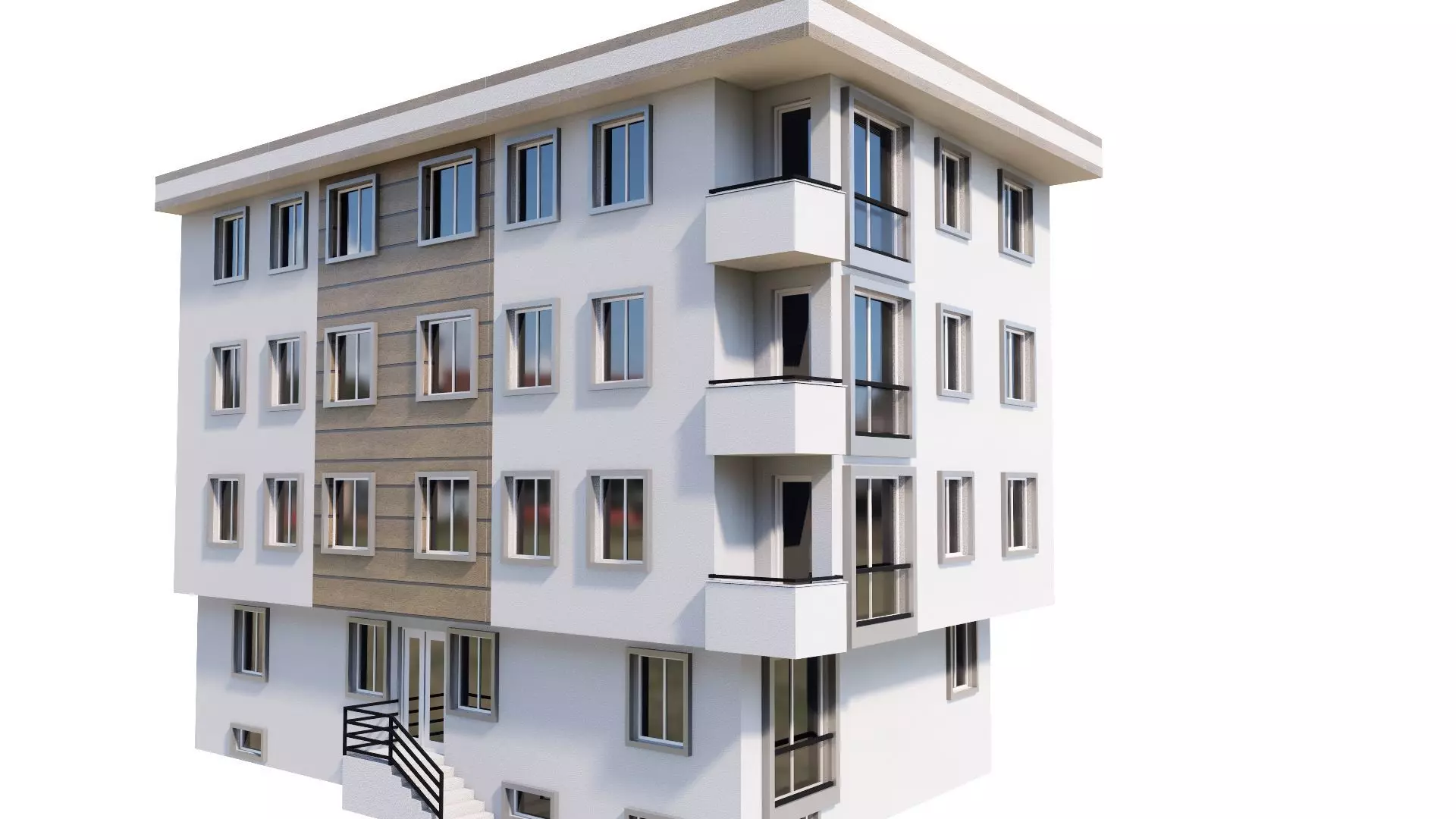 HOUSE 50 Low-poly 3D model_0