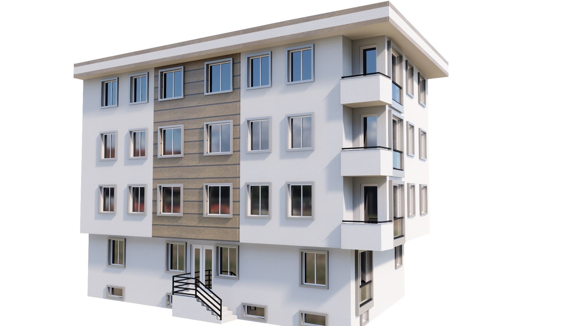 HOUSE 50 Low-poly 3D model_2