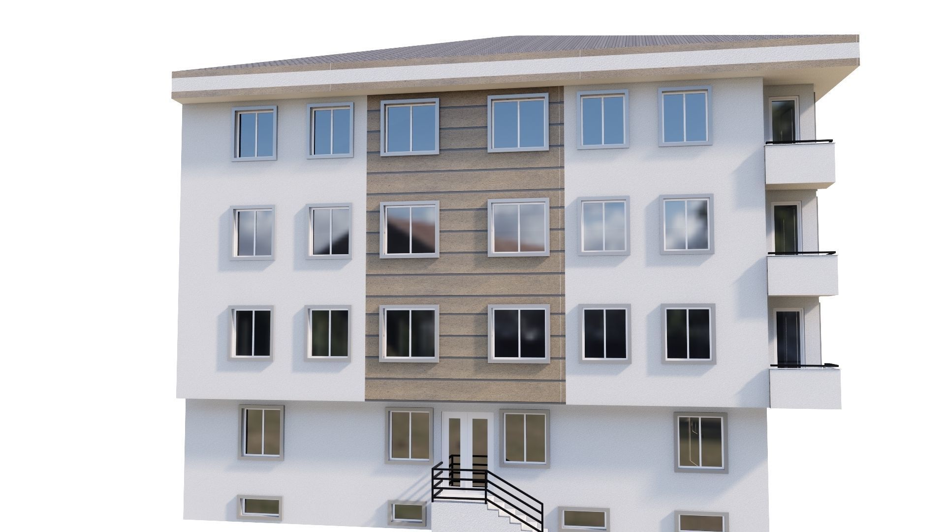 HOUSE 50 Low-poly 3D model_13