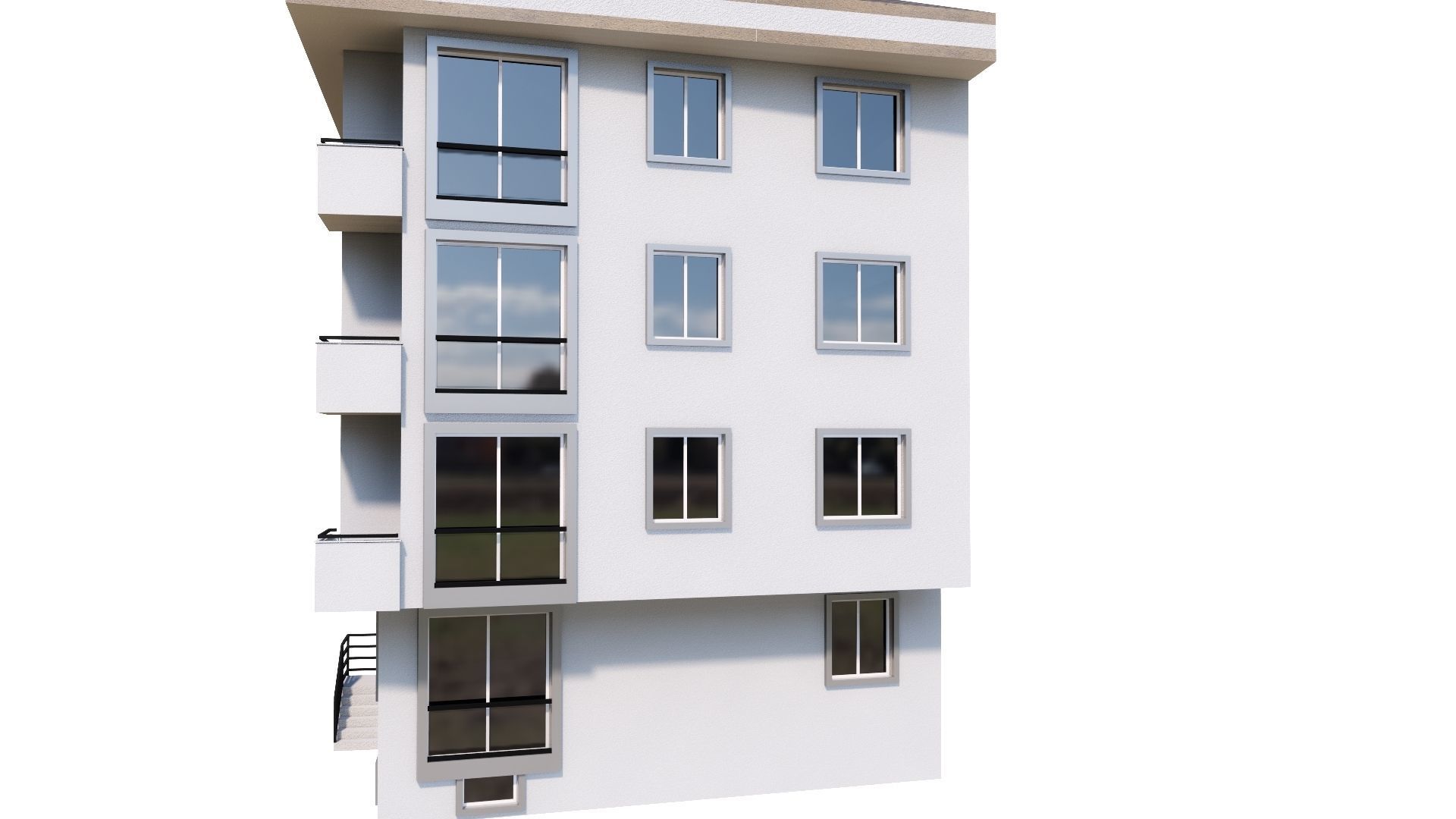 HOUSE 50 Low-poly 3D model_37