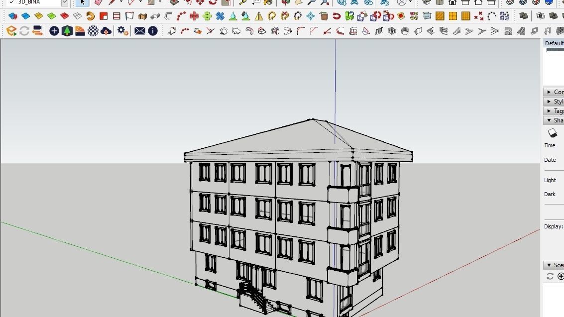 HOUSE 50 Low-poly 3D model_3