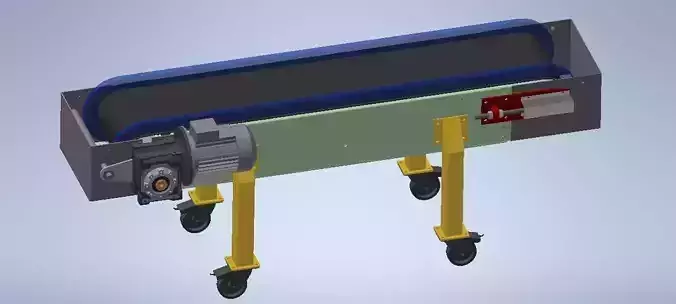 Conveyor with belt