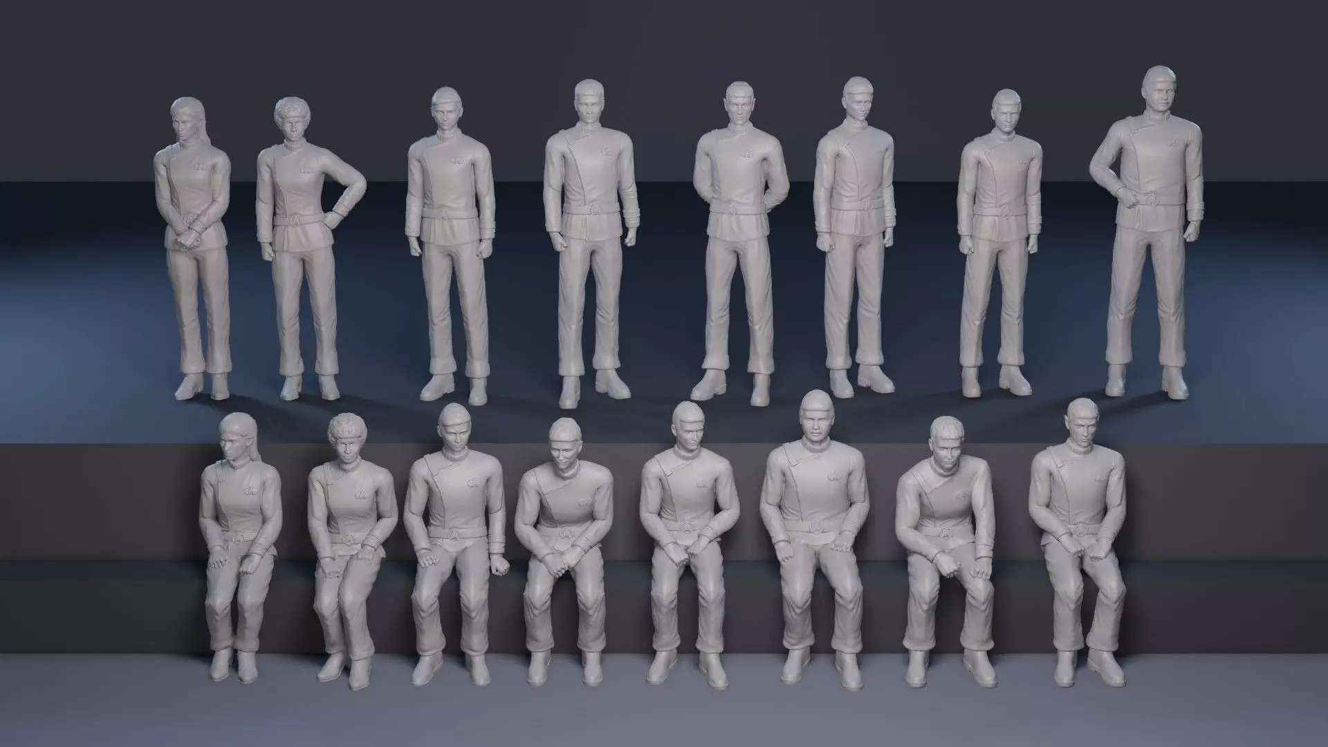 Incredible set of figurines based on the movie Stark Trek 3D print model_0