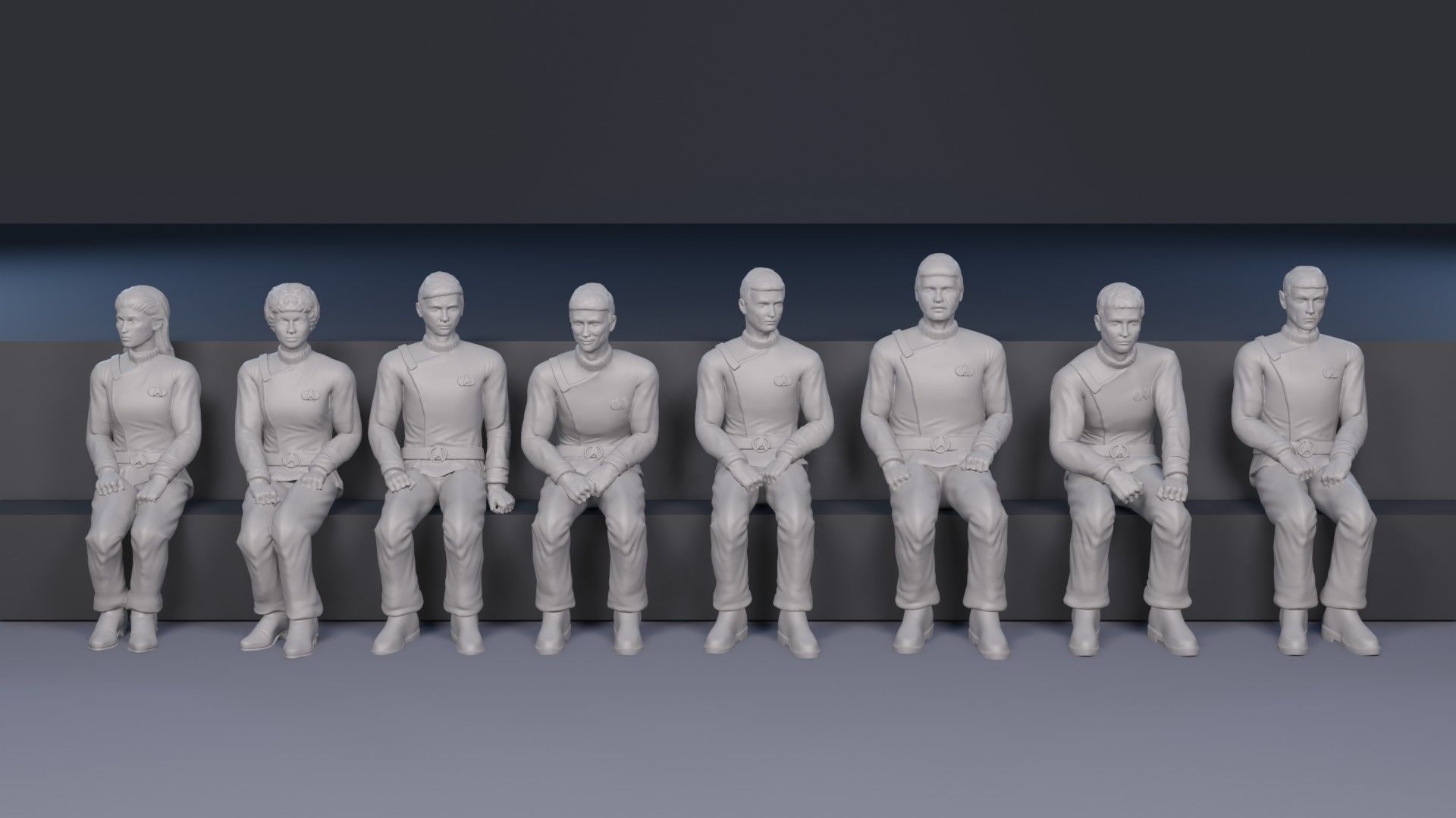 Incredible set of figurines based on the movie Stark Trek 3D print model_2