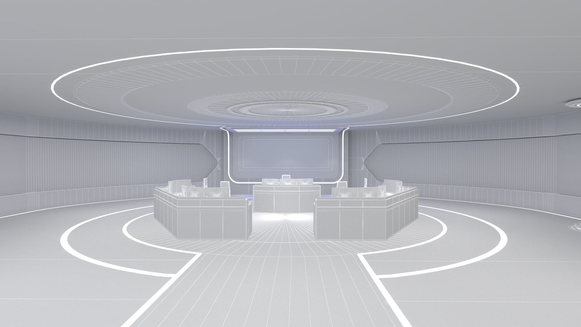 Technology space Exhibition Hall 3D model_17