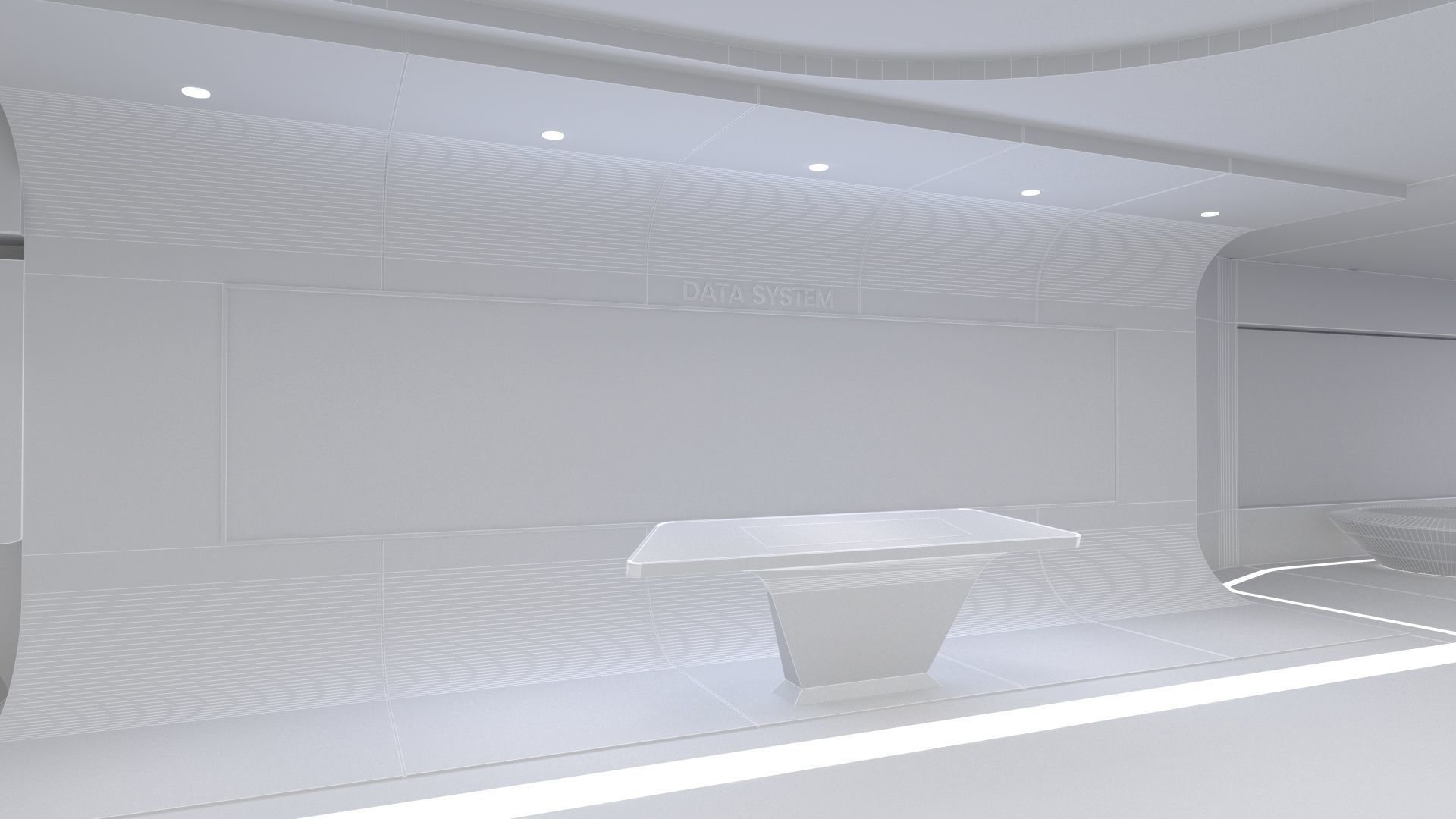 Technology space Exhibition Hall 3D model_16