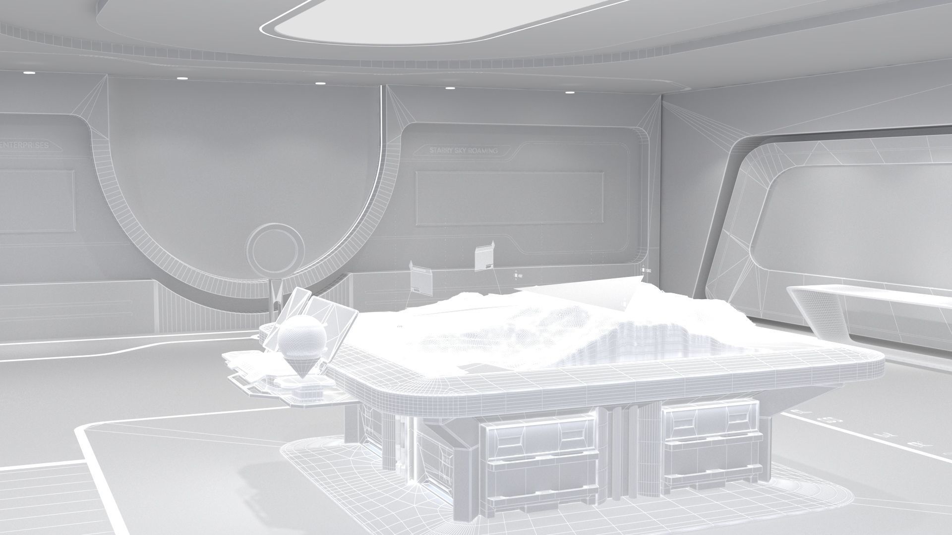 Technology space Exhibition Hall 3D model_14