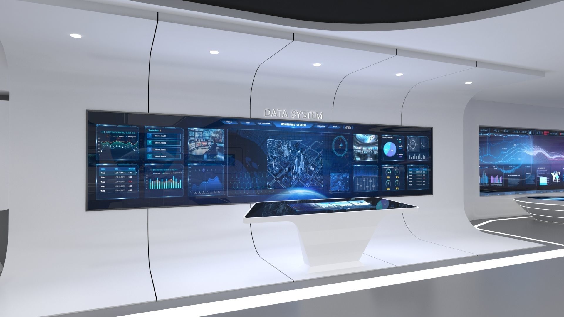 Technology space Exhibition Hall 3D model_7