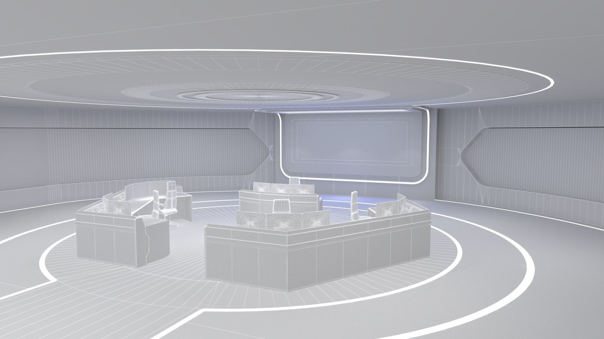 Technology space Exhibition Hall 3D model_18