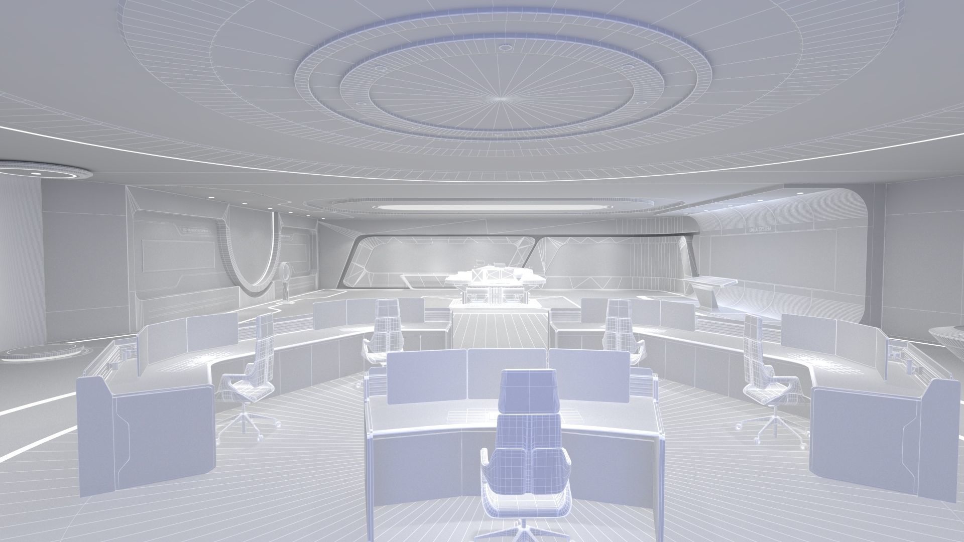 Technology space Exhibition Hall 3D model_20