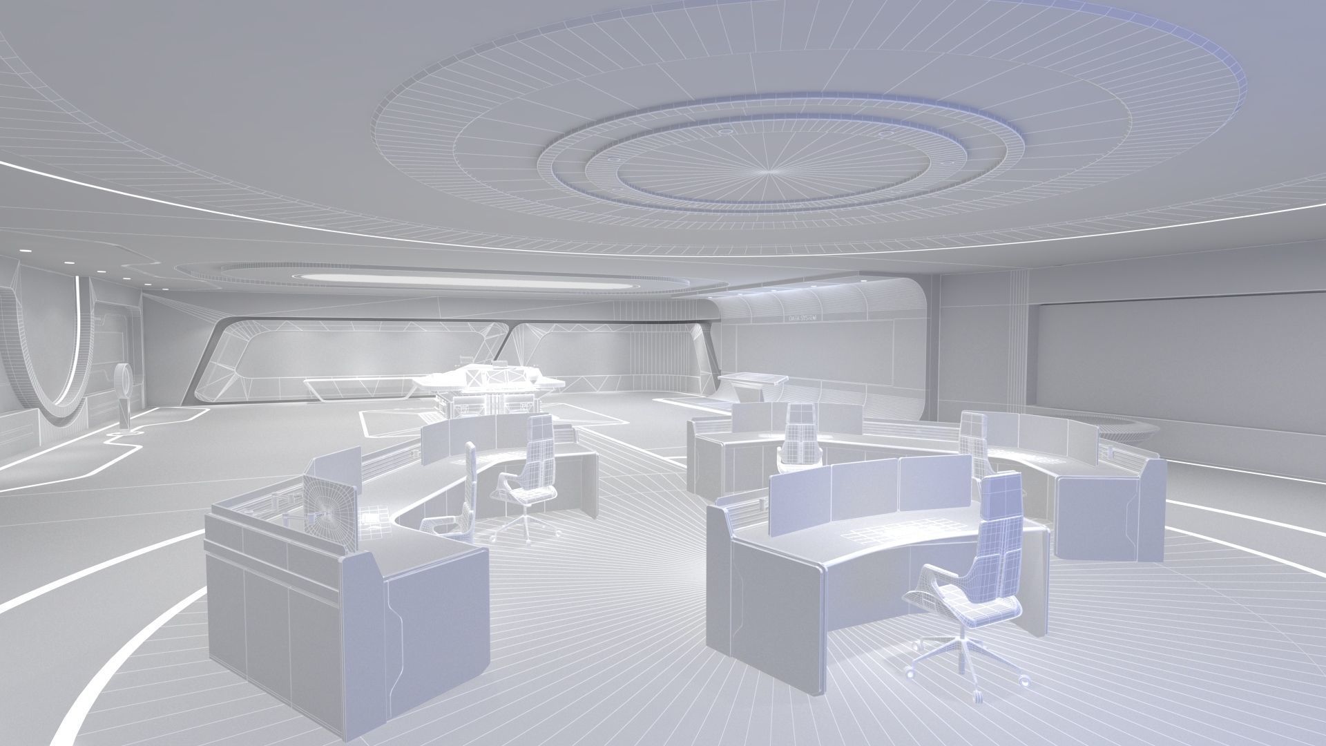 Technology space Exhibition Hall 3D model_19