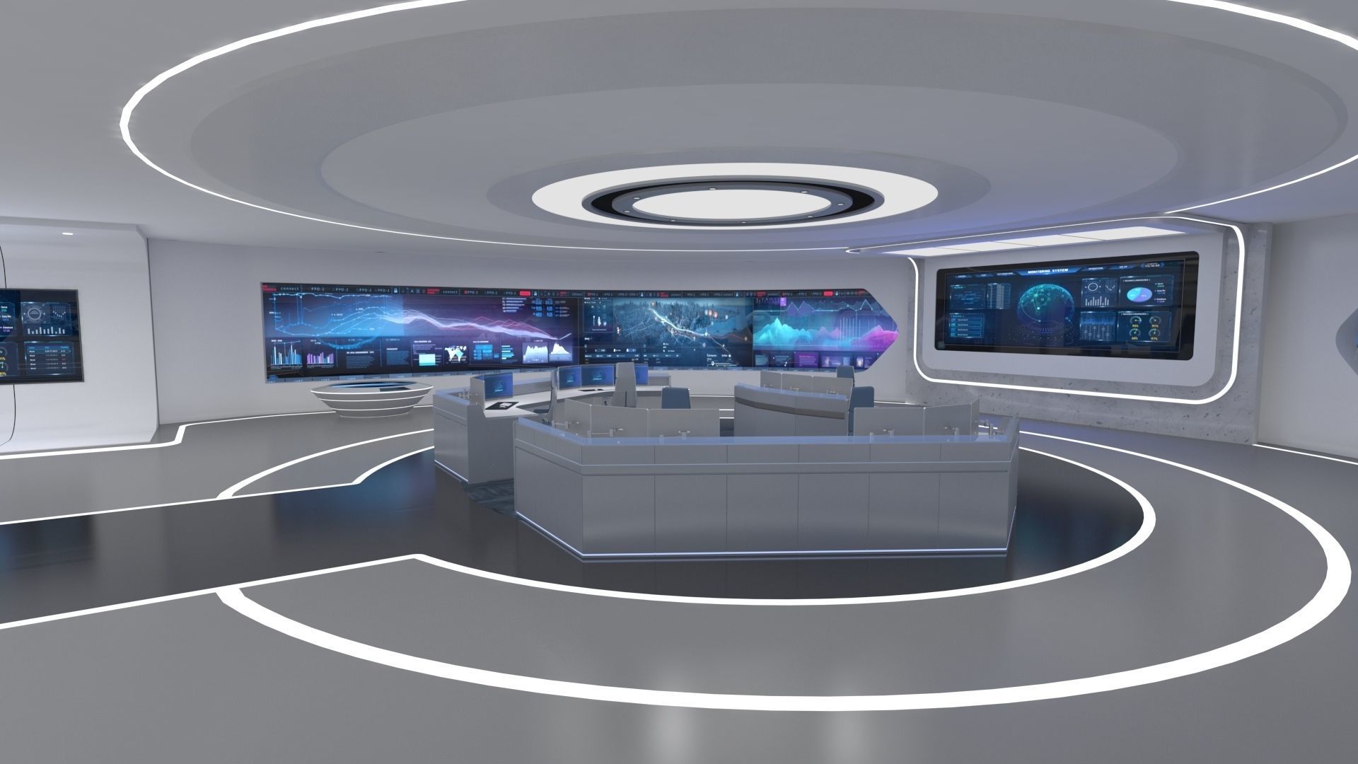 Technology space Exhibition Hall 3D model_12