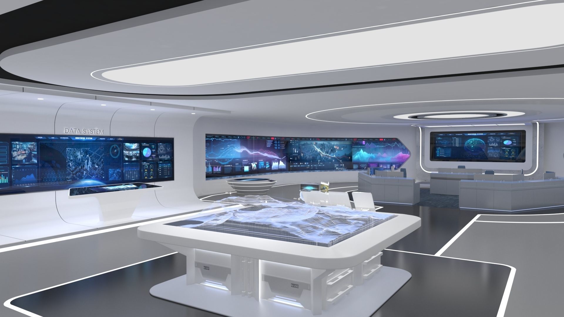 Technology space Exhibition Hall 3D model_6