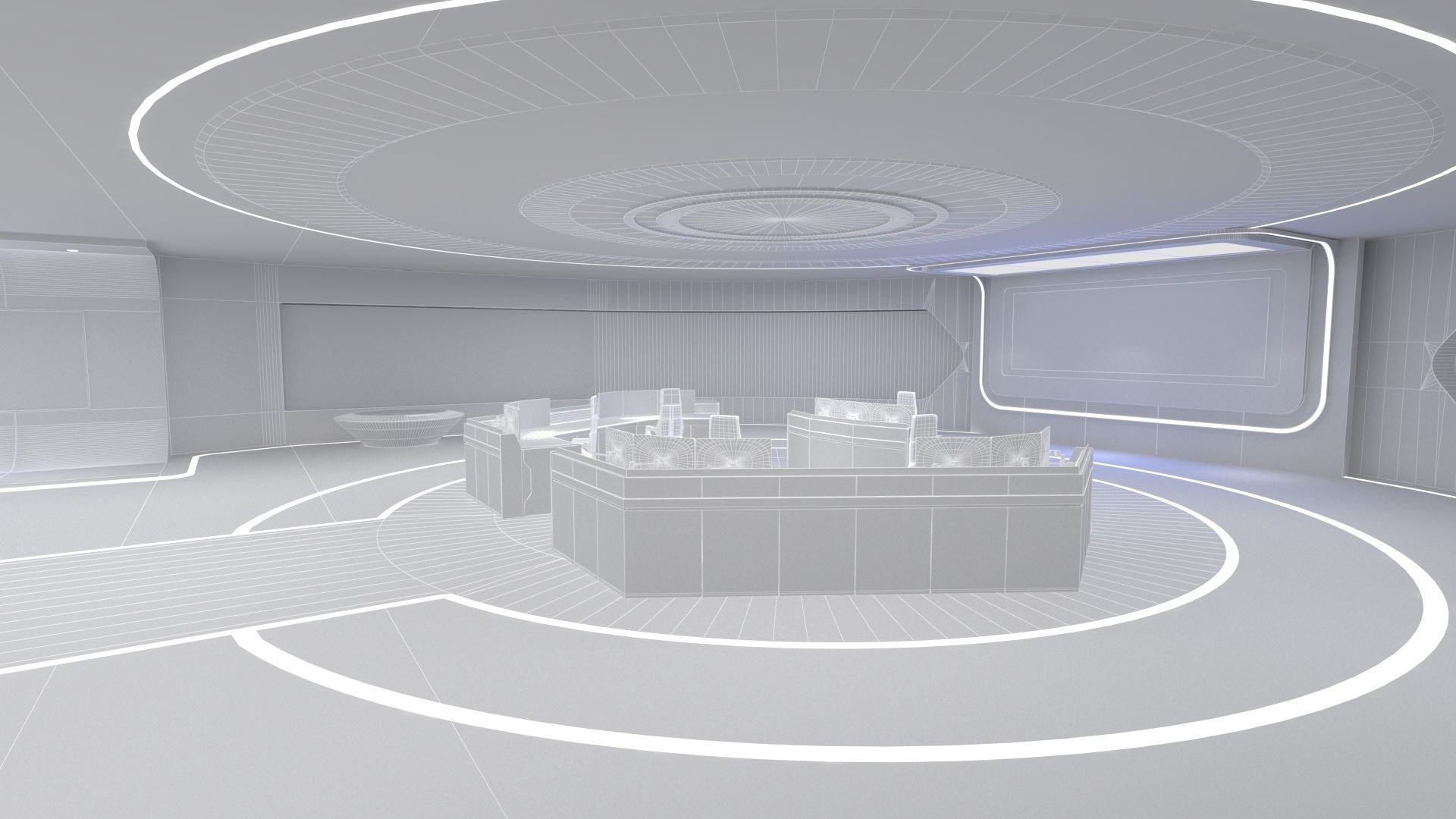 Technology space Exhibition Hall 3D model_22