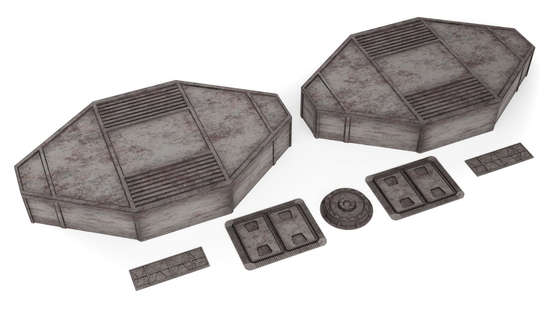 Hangar Container 1-6 scale Hottoys  3D print model_10