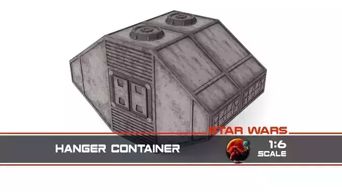 Hangar Container 1-6 scale Hottoys  3D print model