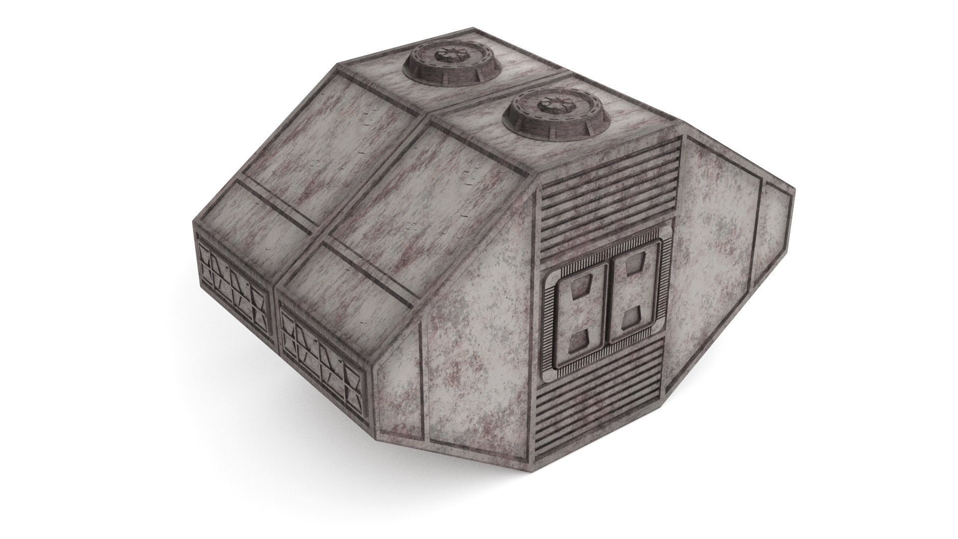 Hangar Container 1-6 scale Hottoys  3D print model_2