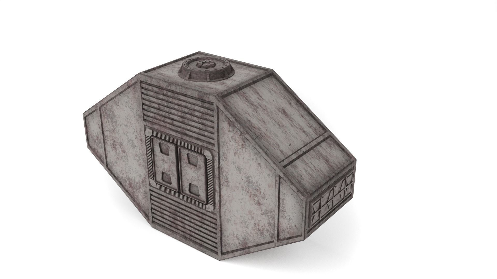 Hangar Container 1-6 scale Hottoys  3D print model_4