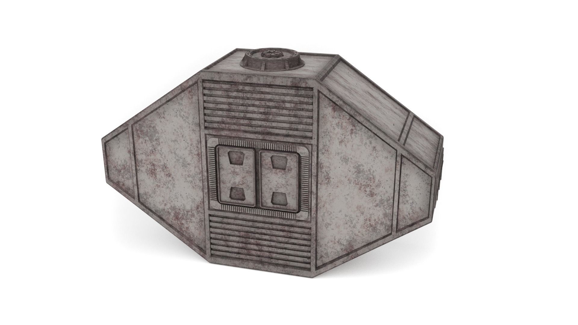 Hangar Container 1-6 scale Hottoys  3D print model_7