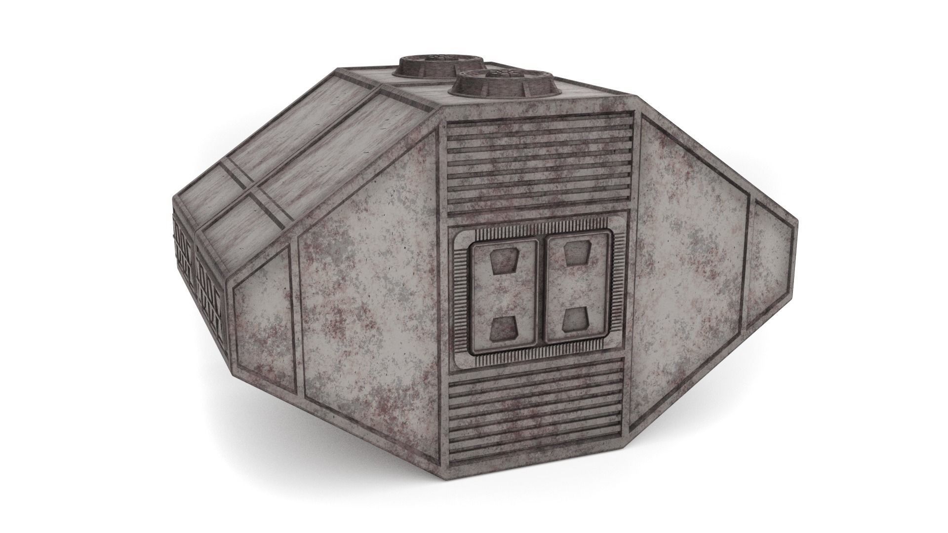 Hangar Container 1-6 scale Hottoys  3D print model_6