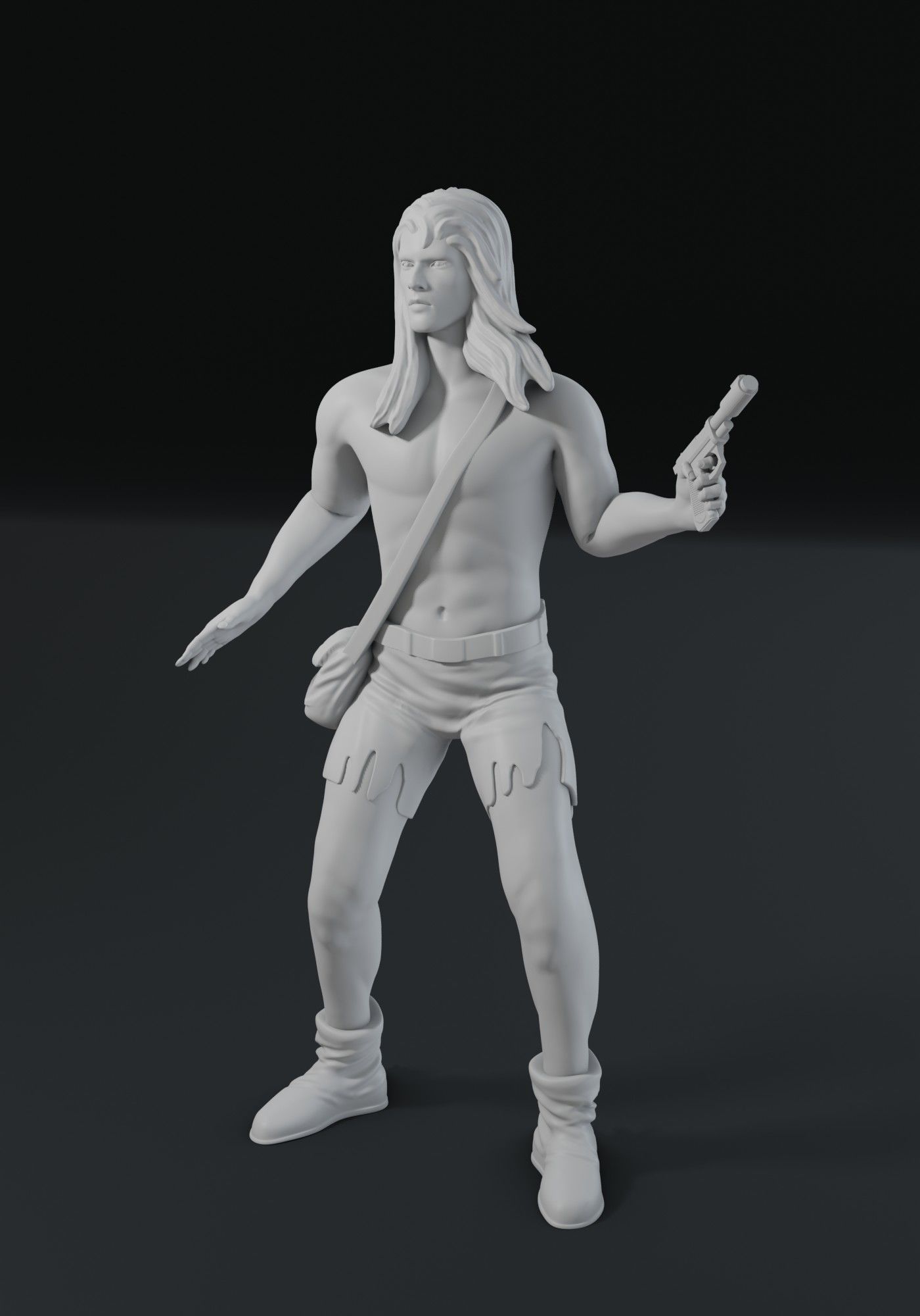 Kamandi the last boy on Earth 3D print model_3