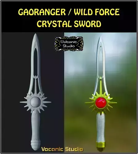 Crystal Sword Power Rangers Wild Force Gaoranger 3D print model