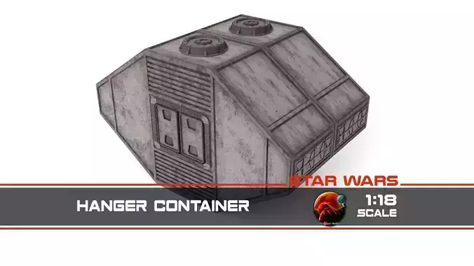Hangar Container 1-18 scale Hasbro Kenner 3D print model