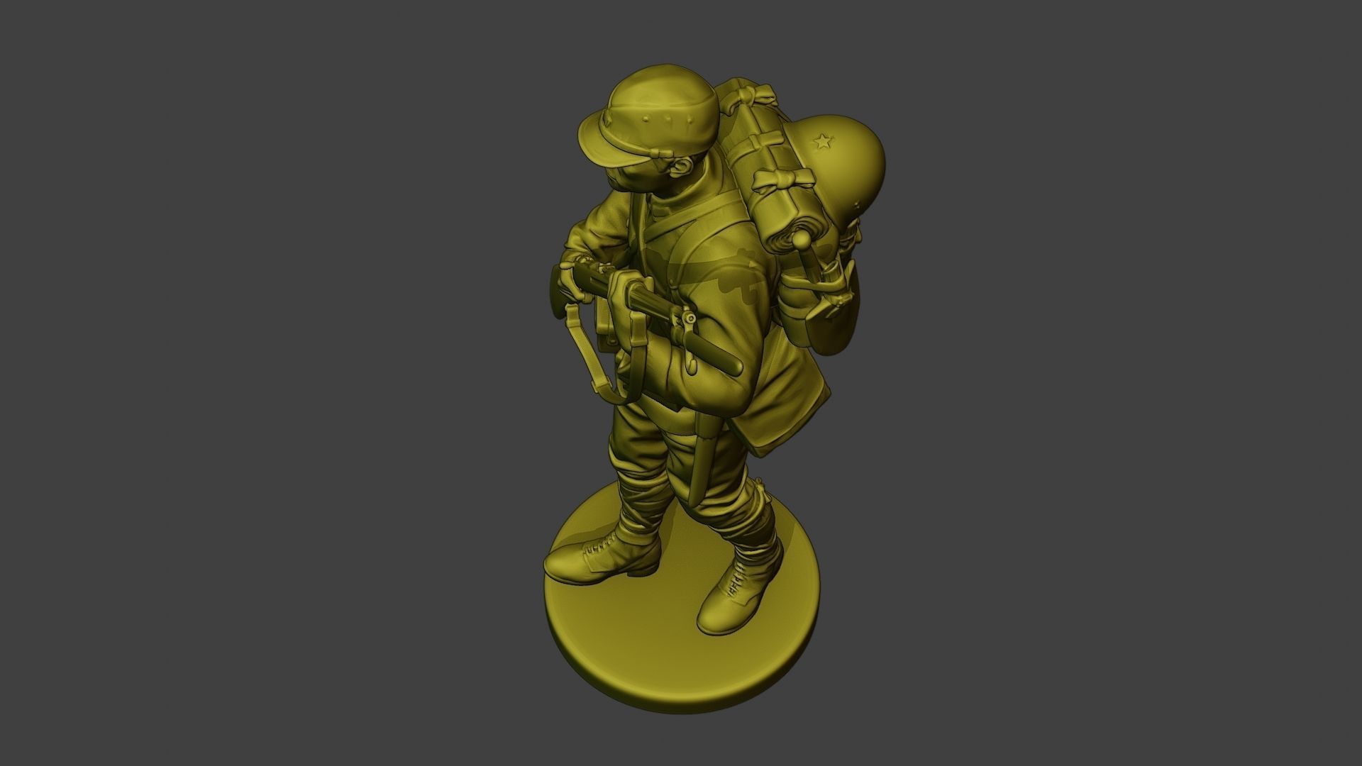 Japanese soldier ww2 Walk5 J1 3D print model_15