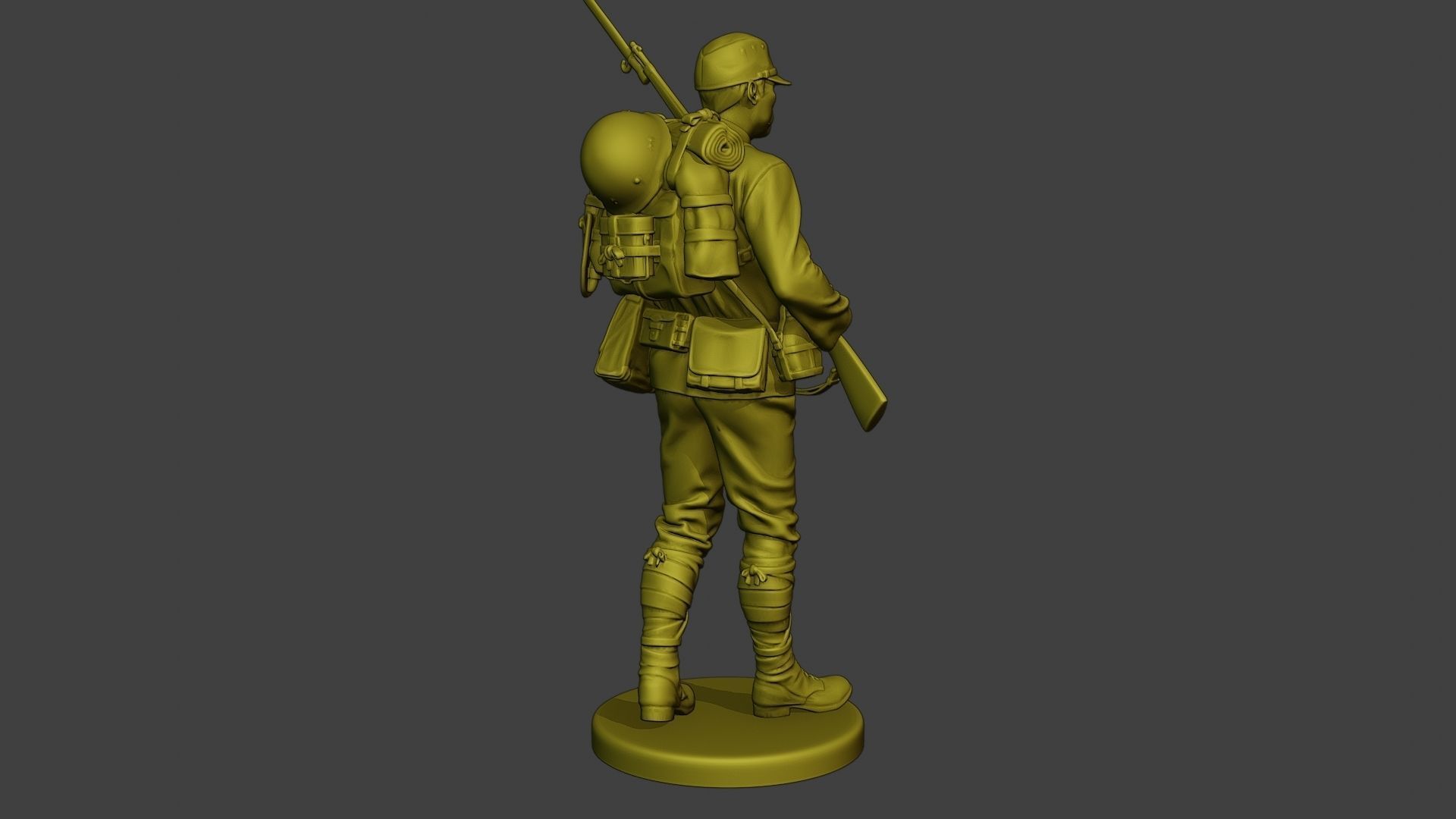 Japanese soldier ww2 Walk5 J1 3D print model_7