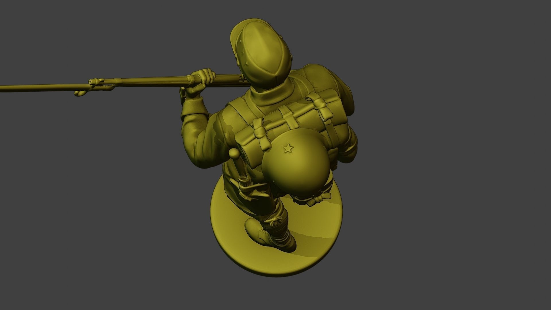 Japanese soldier ww2 Walk5 J1 3D print model_16