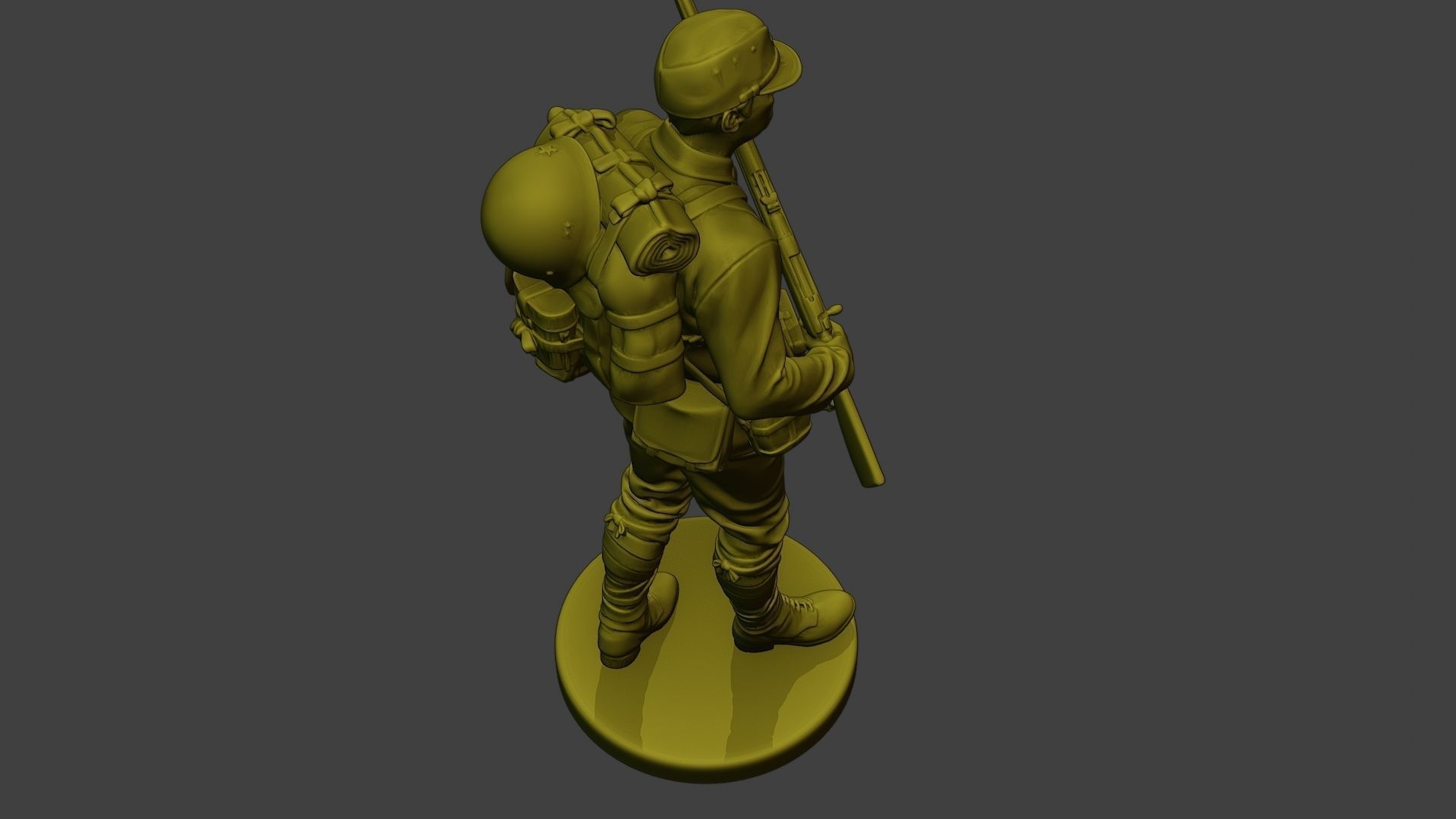 Japanese soldier ww2 Walk5 J1 3D print model_22