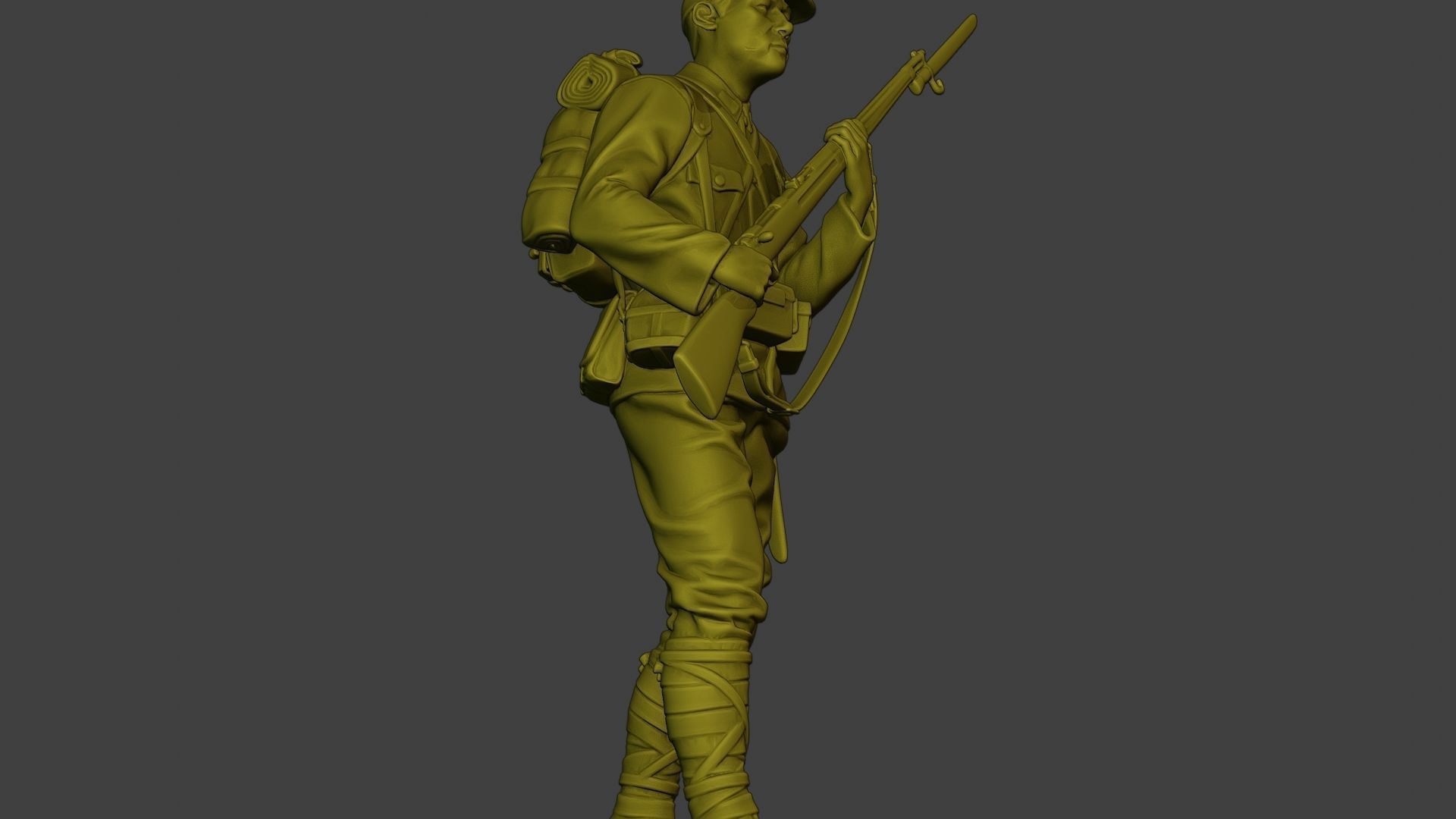 Japanese soldier ww2 Walk5 J1 3D print model_29