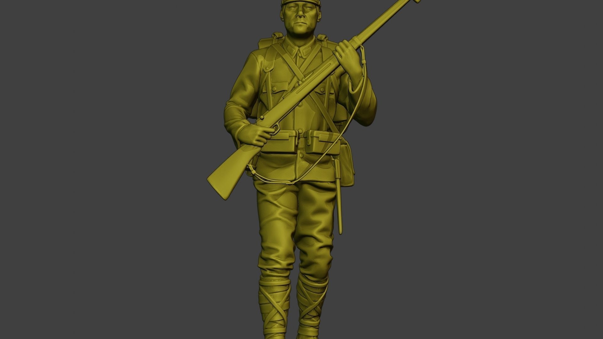 Japanese soldier ww2 Walk5 J1 3D print model_28