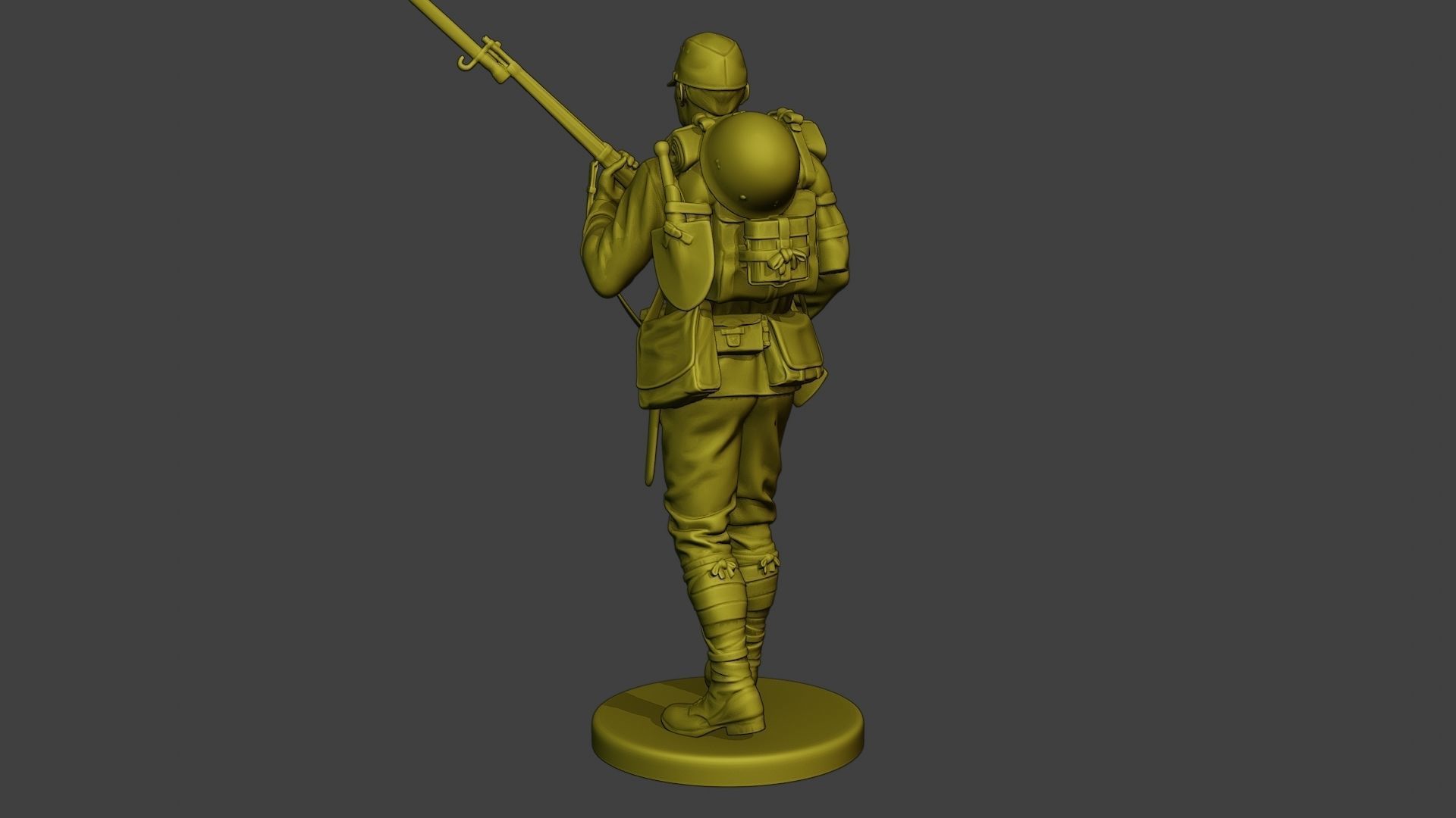 Japanese soldier ww2 Walk5 J1 3D print model_5