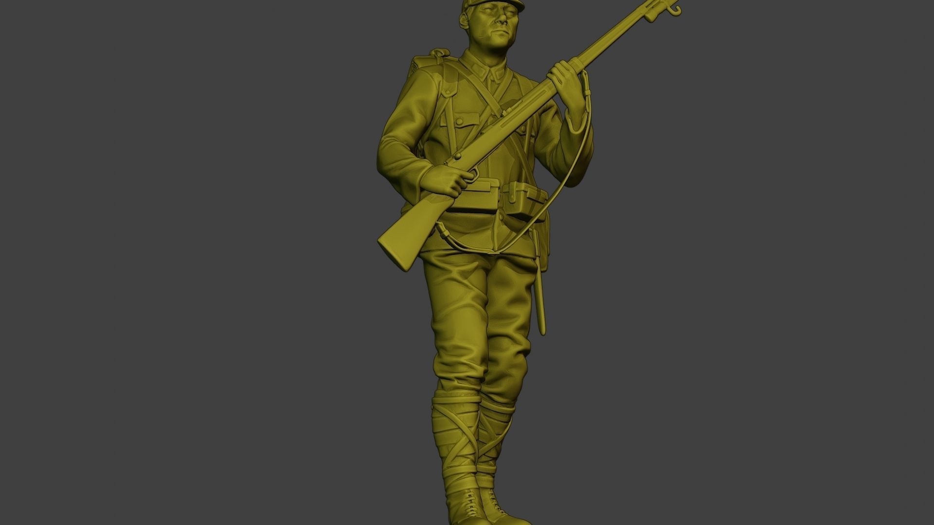 Japanese soldier ww2 Walk5 J1 3D print model_13