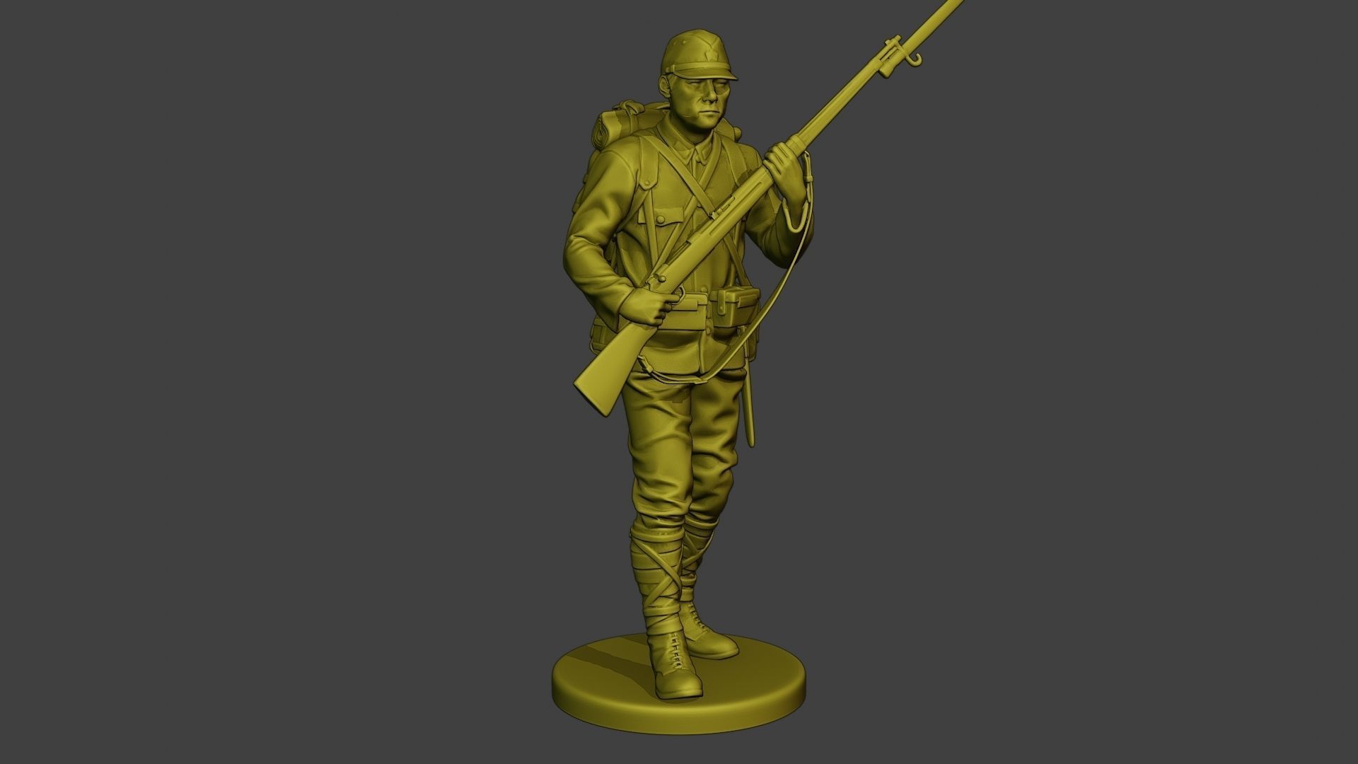 Japanese soldier ww2 Walk5 J1 3D print model_10