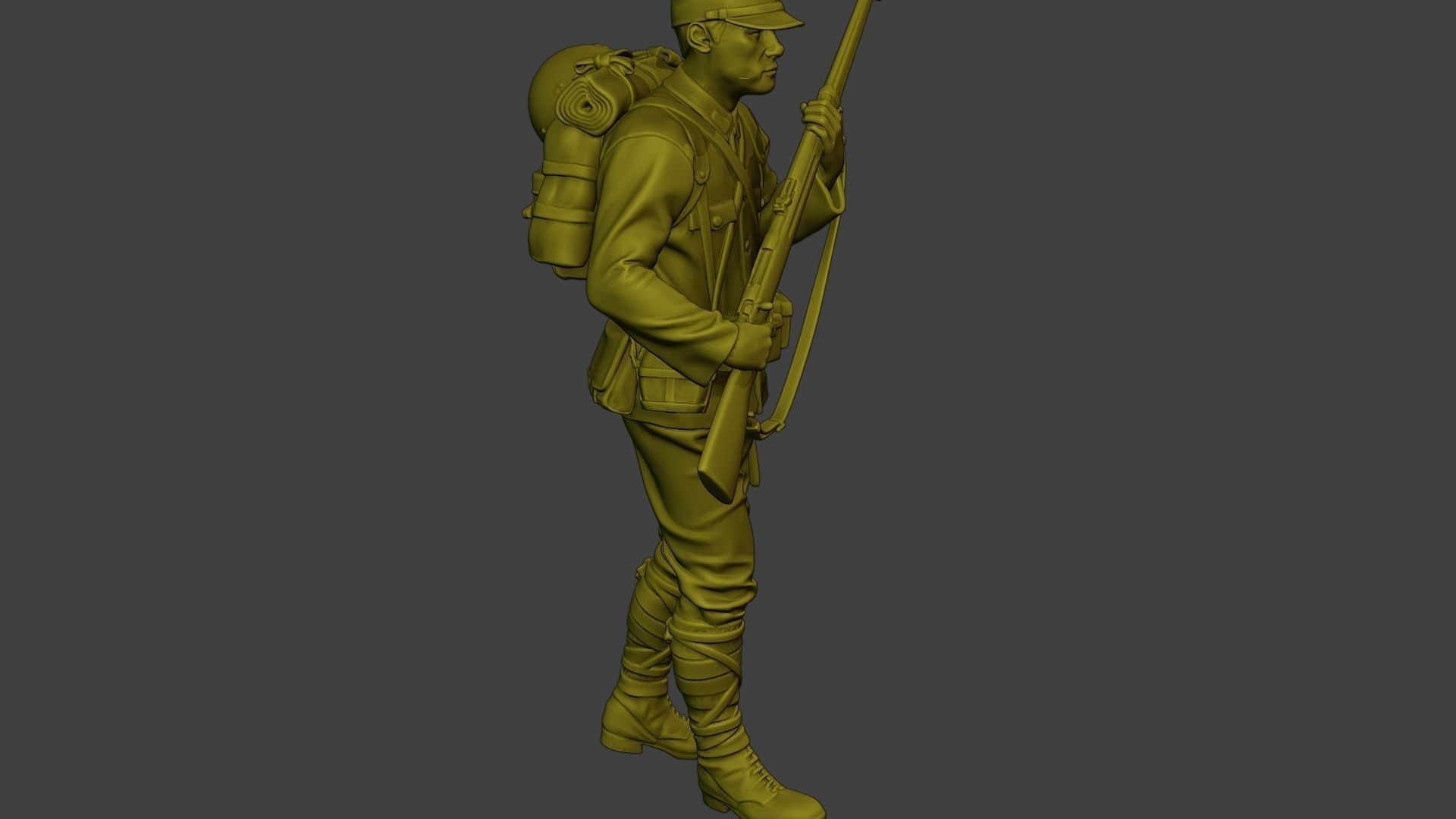 Japanese soldier ww2 Walk5 J1 3D print model_30