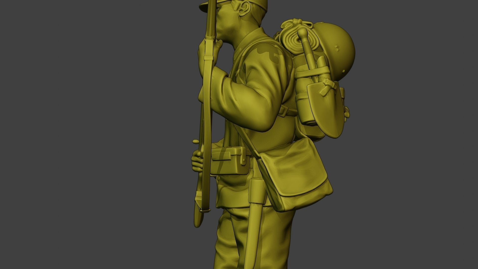 Japanese soldier ww2 Walk5 J1 3D print model_17