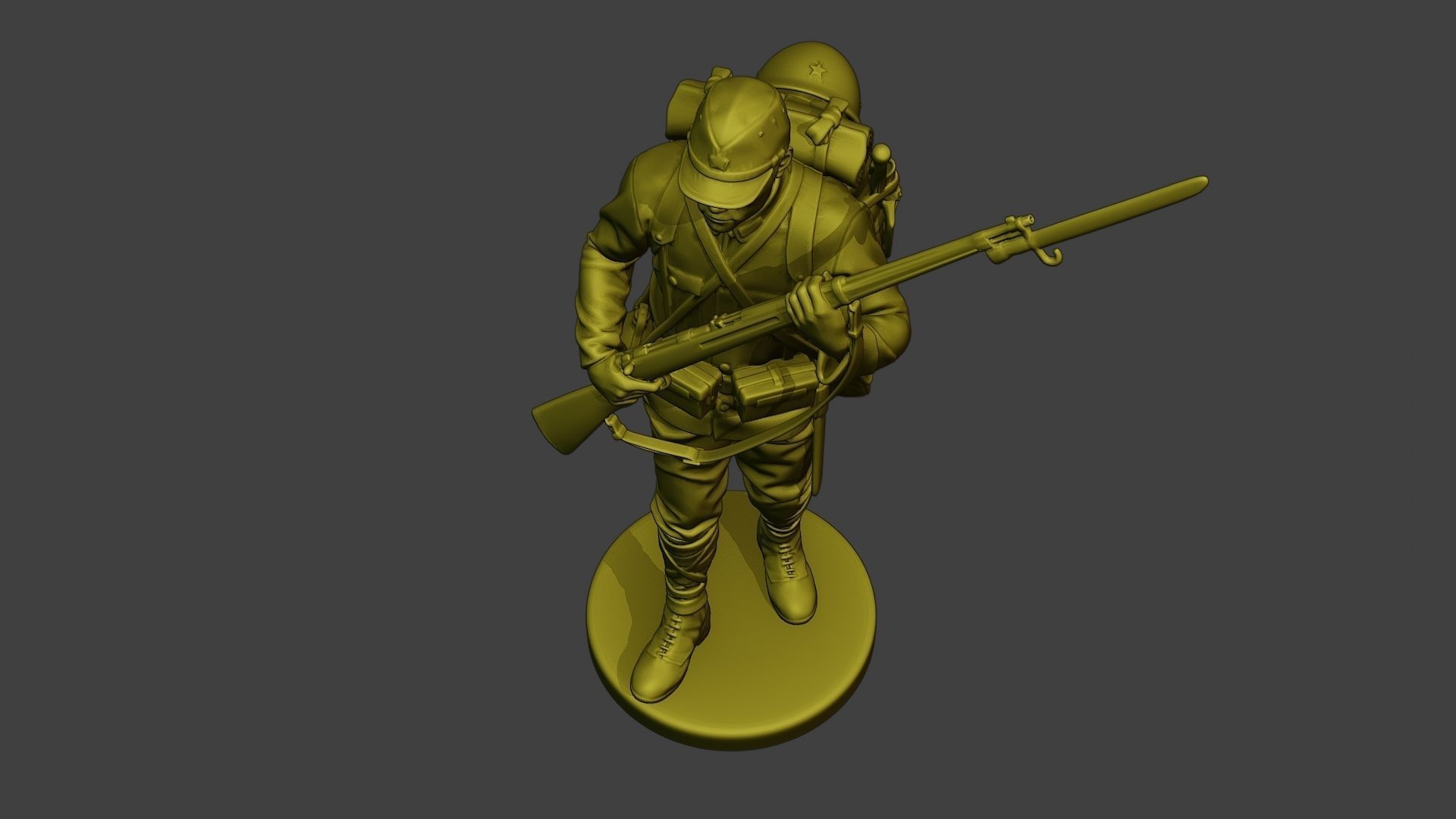 Japanese soldier ww2 Walk5 J1 3D print model_14