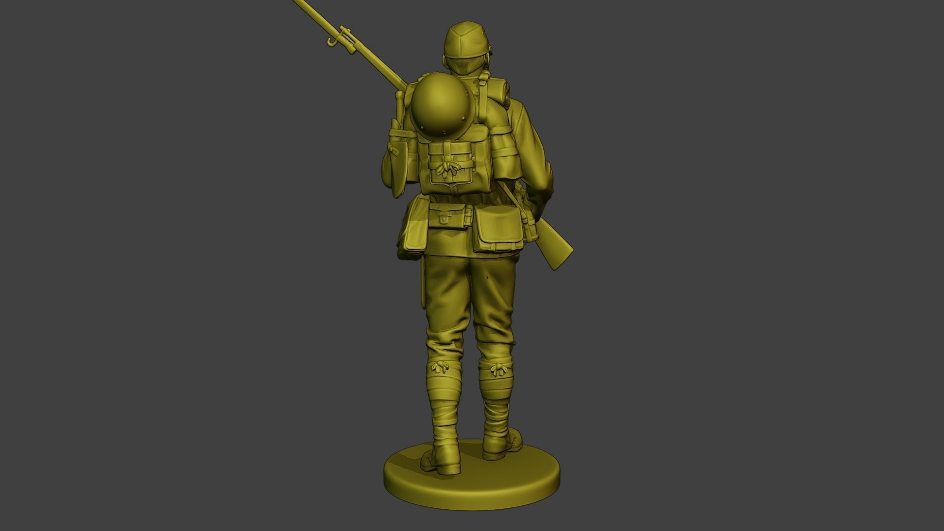 Japanese soldier ww2 Walk5 J1 3D print model_6