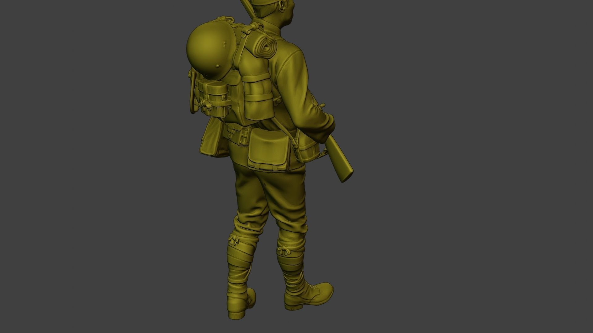 Japanese soldier ww2 Walk5 J1 3D print model_24
