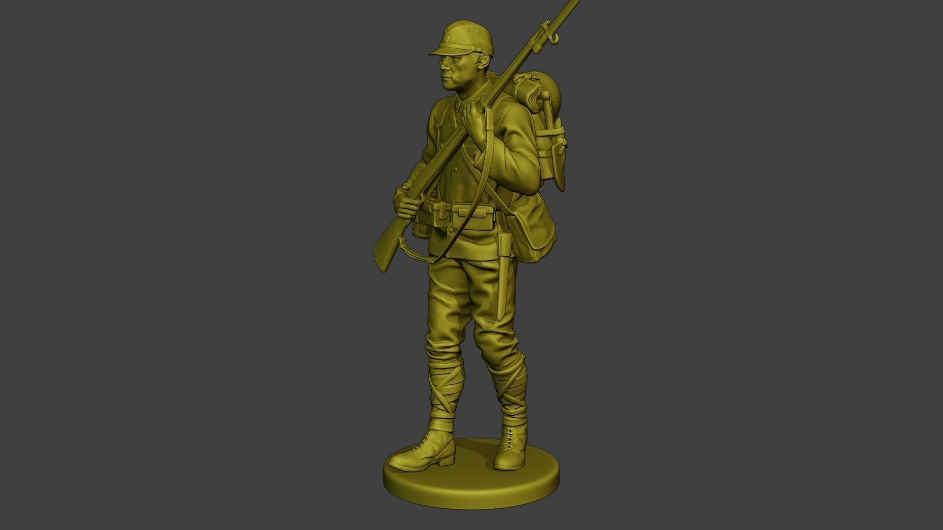 Japanese soldier ww2 Walk5 J1 3D print model_2