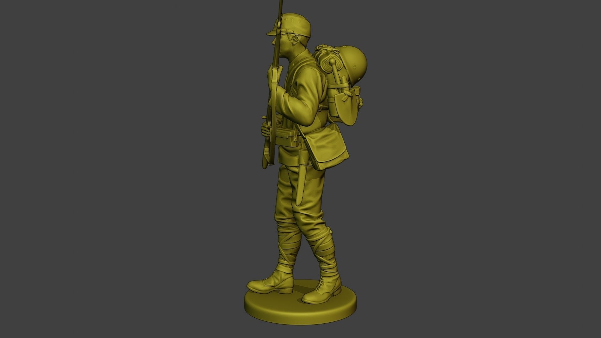Japanese soldier ww2 Walk5 J1 3D print model_3