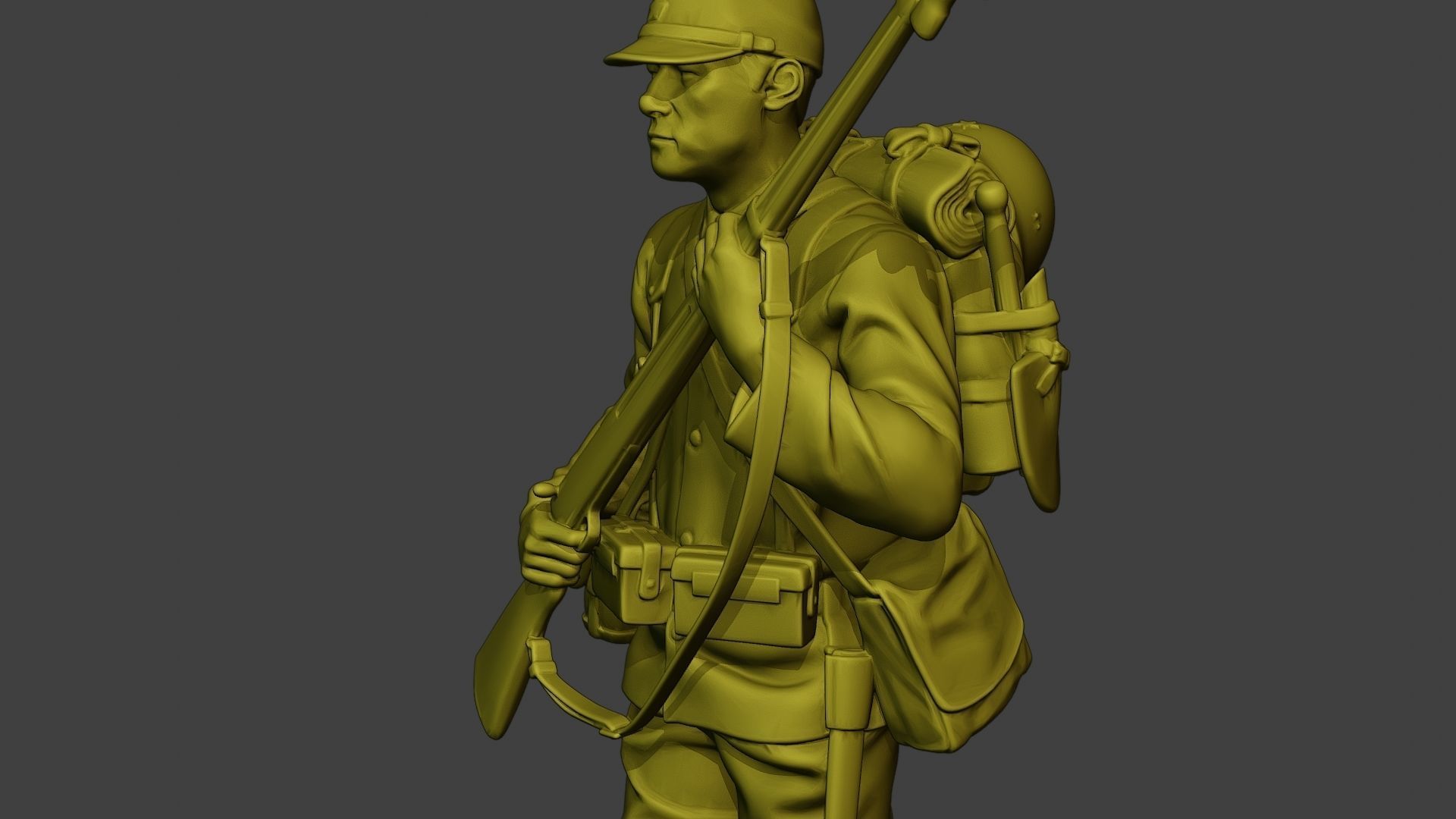 Japanese soldier ww2 Walk5 J1 3D print model_18