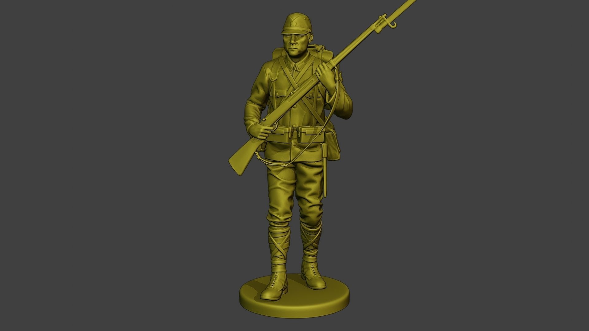 Japanese soldier ww2 Walk5 J1 3D print model_11