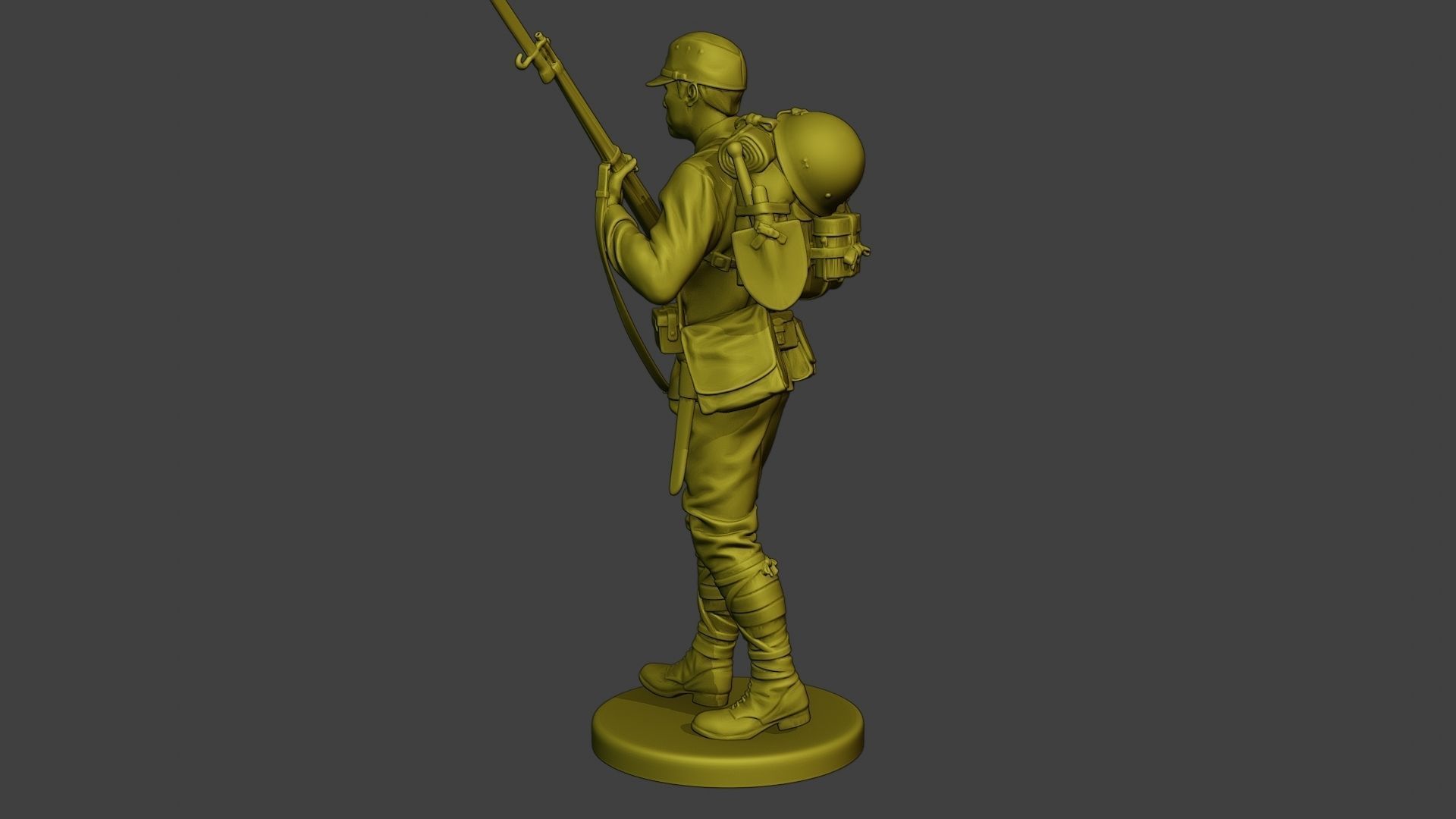 Japanese soldier ww2 Walk5 J1 3D print model_4