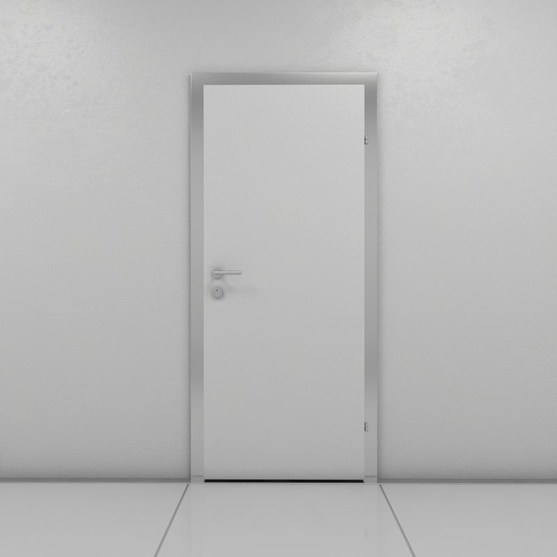 Hallway door 3D model_4