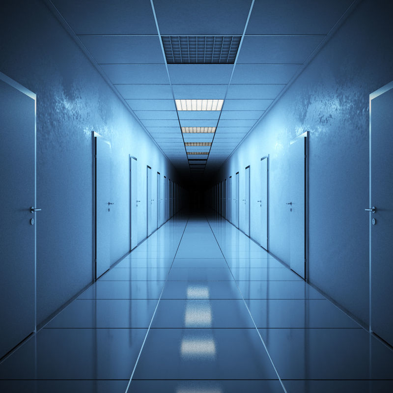 Hallway door 3D model_2