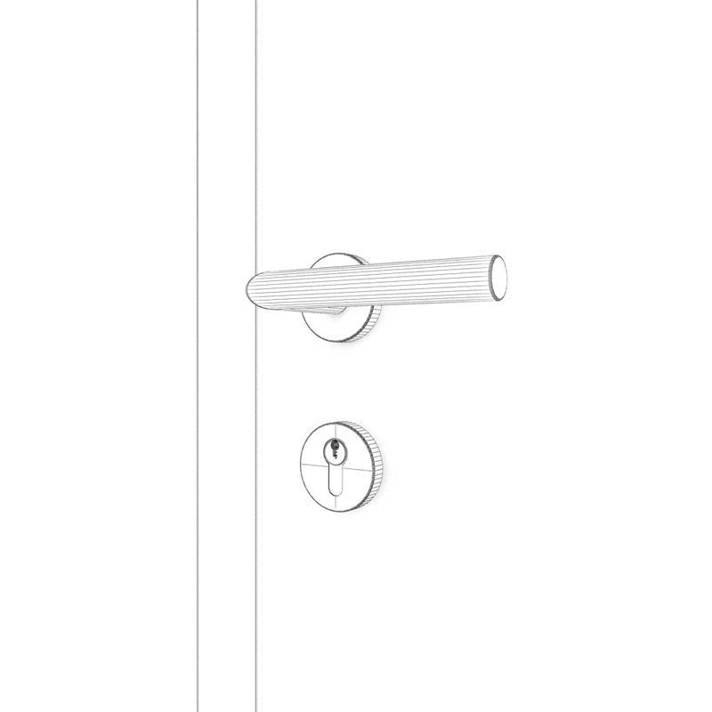 Hallway door 3D model_9